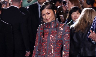 Zendaya w komplecie z ołówkową spódnicą o trudnej długości