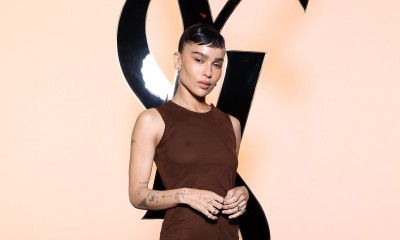 Zoë Kravitz nosi czółenka typu slingback, hit lata 2024