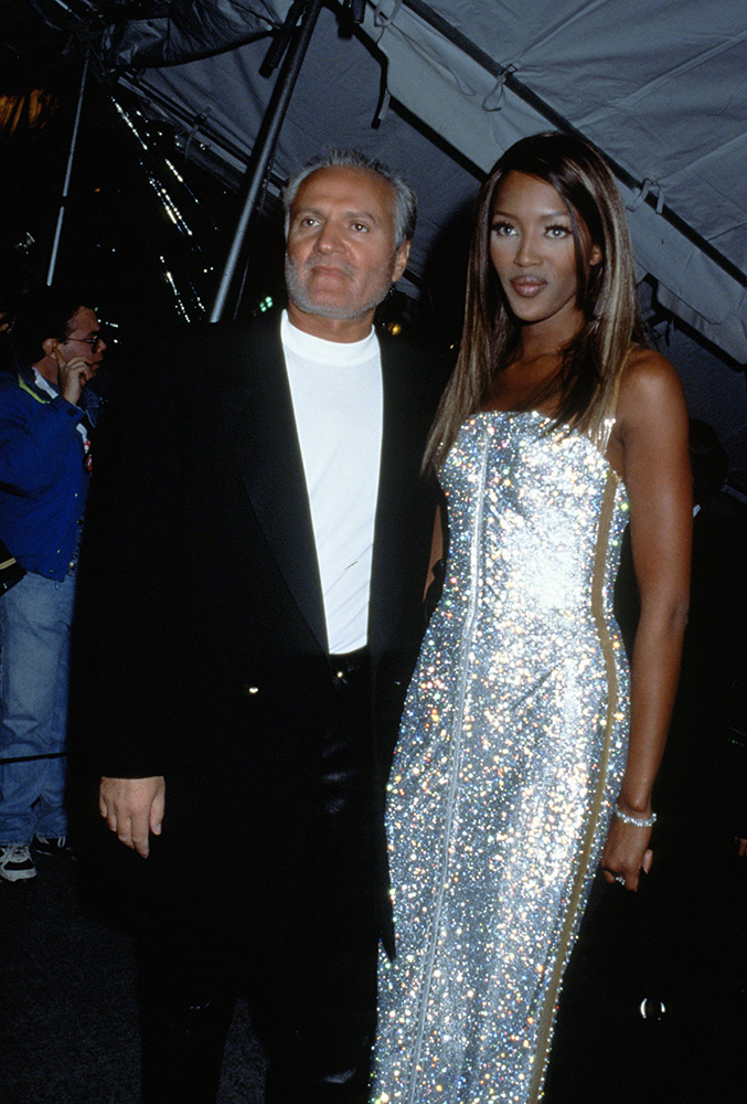 Naomi Campbell i Gianni Versace, Nowy Jork, 1995 rok, (Fot. Getty Images)