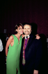 Christy Turlington i Gianni Versace, 1991 rok, (Fot. Getty Images)