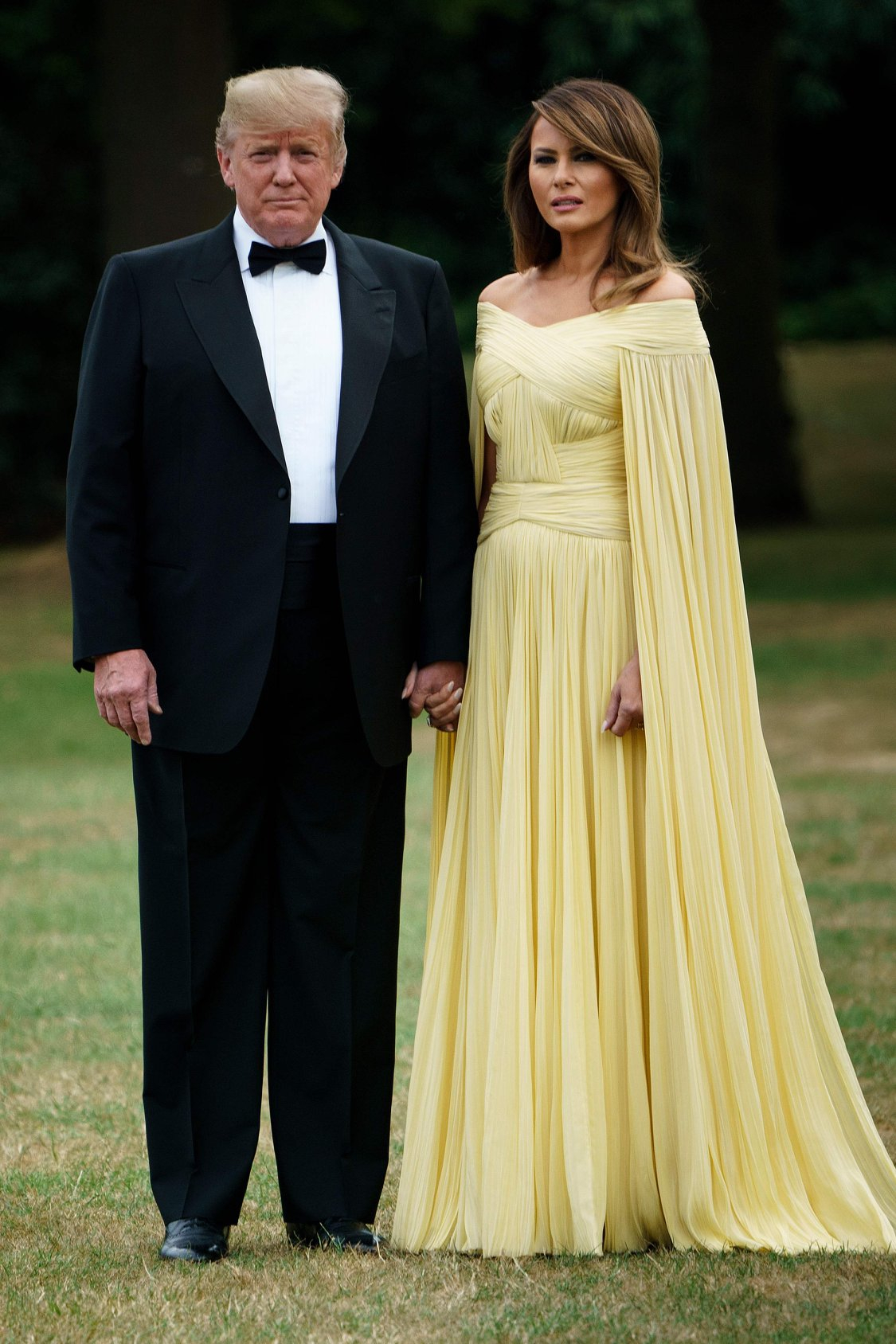 Melania Trump w sukience projektu J.Mendel, (Fot. Getty Images)