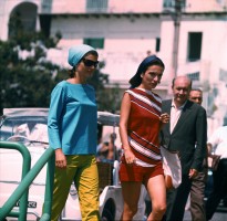 Lee Radziwill podczas wakacji na Amalfi, 1962 rok, Fot. Bettmann, Getty Images