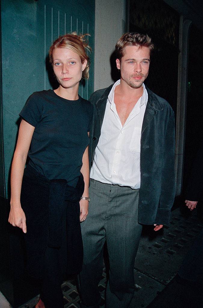 Z Bradem Pittem w 1995 roku, (Fot. Dave Benett/Hulton Archive/Getty Images)