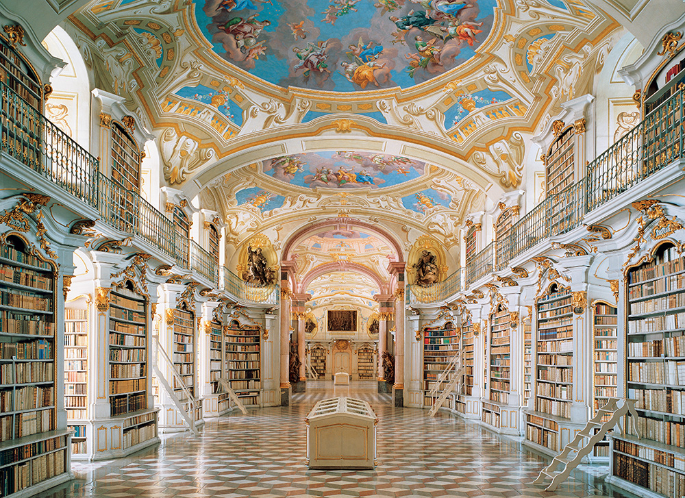 Benedyktyńska biblioteka w Admont, Austria, Fot. Getty Images