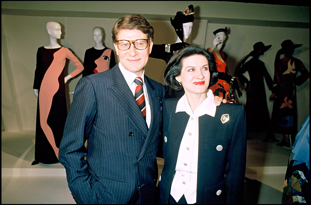 Yves Saint Laurent i Paloma Picasso w 1986 roku, Fot. Getty Images