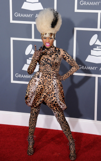 Nicki Minaj na gali nagród Grammy w 2011 roku, Fot. C. Flanigan, Getty Images