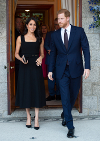 Księżna i książę Sussex podczas oficjalnej wizyty w Irlandii, 10 lipca 2018 rok, Fot. Getty Images