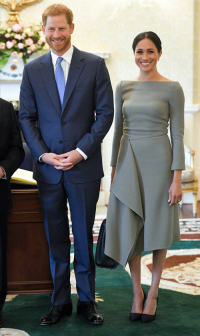 Księżna i książę Sussex podczas oficjalnej wizyty w Irlandii, 11 lipca 2018 rok, Fot. Getty Images