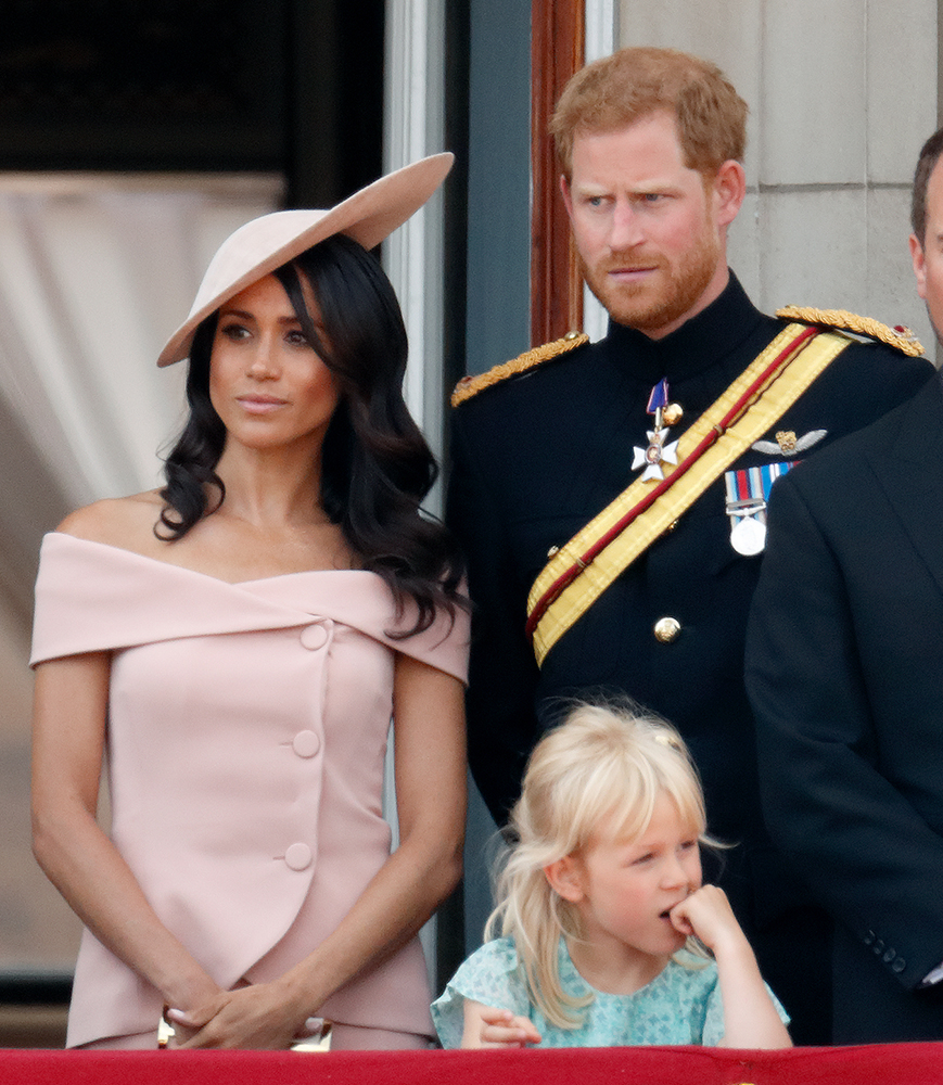 Księżna i książę Sussex podczas wydarzenia Trooping The Colour 2018, 9 czerwca 2018 rok, Fot. Getty Images