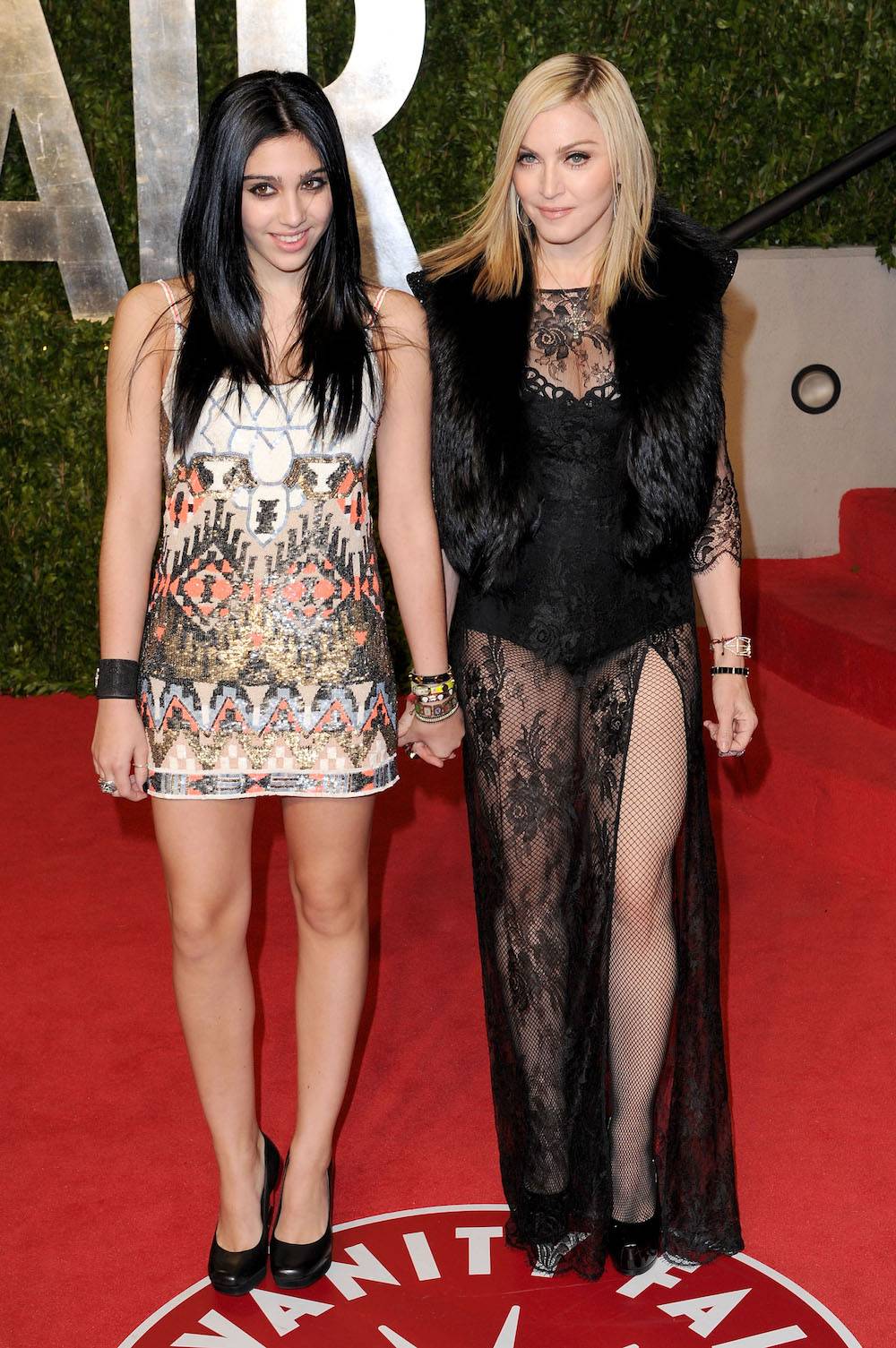 Z córką Lourdes na przyjęciu Vanity Fair w 2011 roku , Fot. Getty Images