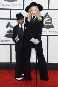 Z synem Davidem na Grammy w 2014 roku , Fot. Getty Images