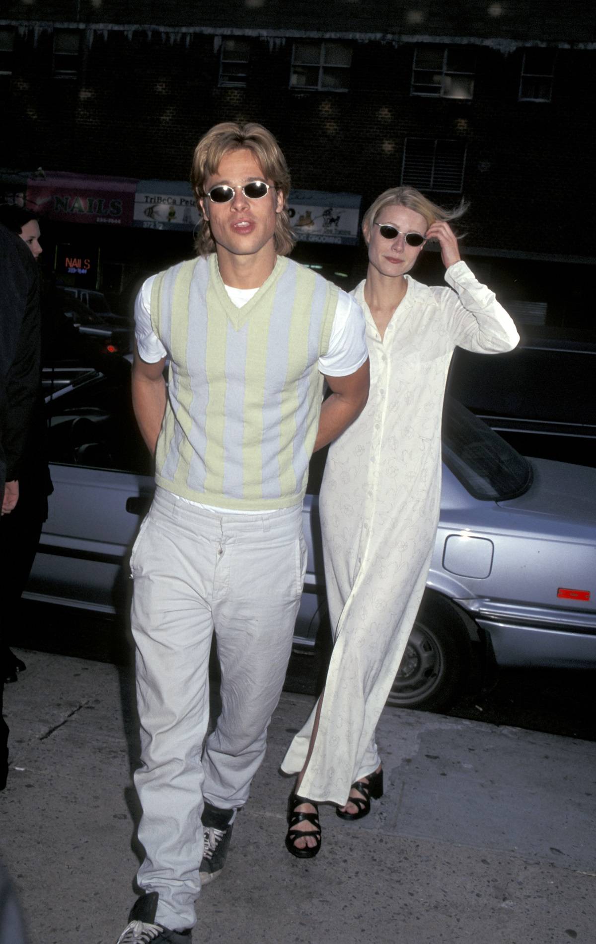 Gwyneth Paltrow i Brad Pitt w 1996 roku, Fot. Ron Galella/Ron Galella Collection , Getty Images