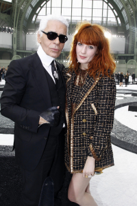 Karl Lagerfeld i Florence Welch, Fot. Getty Images