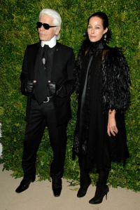 Karla Lagerfeld i Amanda Harlech, Fot. Getty Images