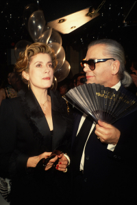 Karl Lagerfeld i Catherine Deneuve, Fot. Getty Images