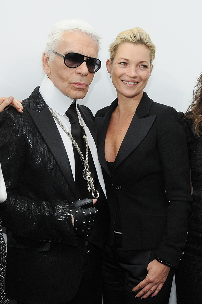 Karl Lagerfeld i Kate Moss, Fot. Getty Images