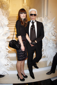 Karl Lagerfeld i Keira Knightley , Fot. Getty Images
