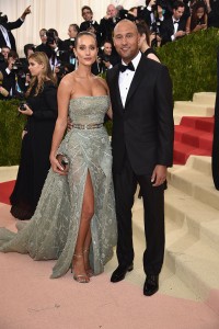 Hannah Davis i  Derek Jeter, Fot. Getty Images