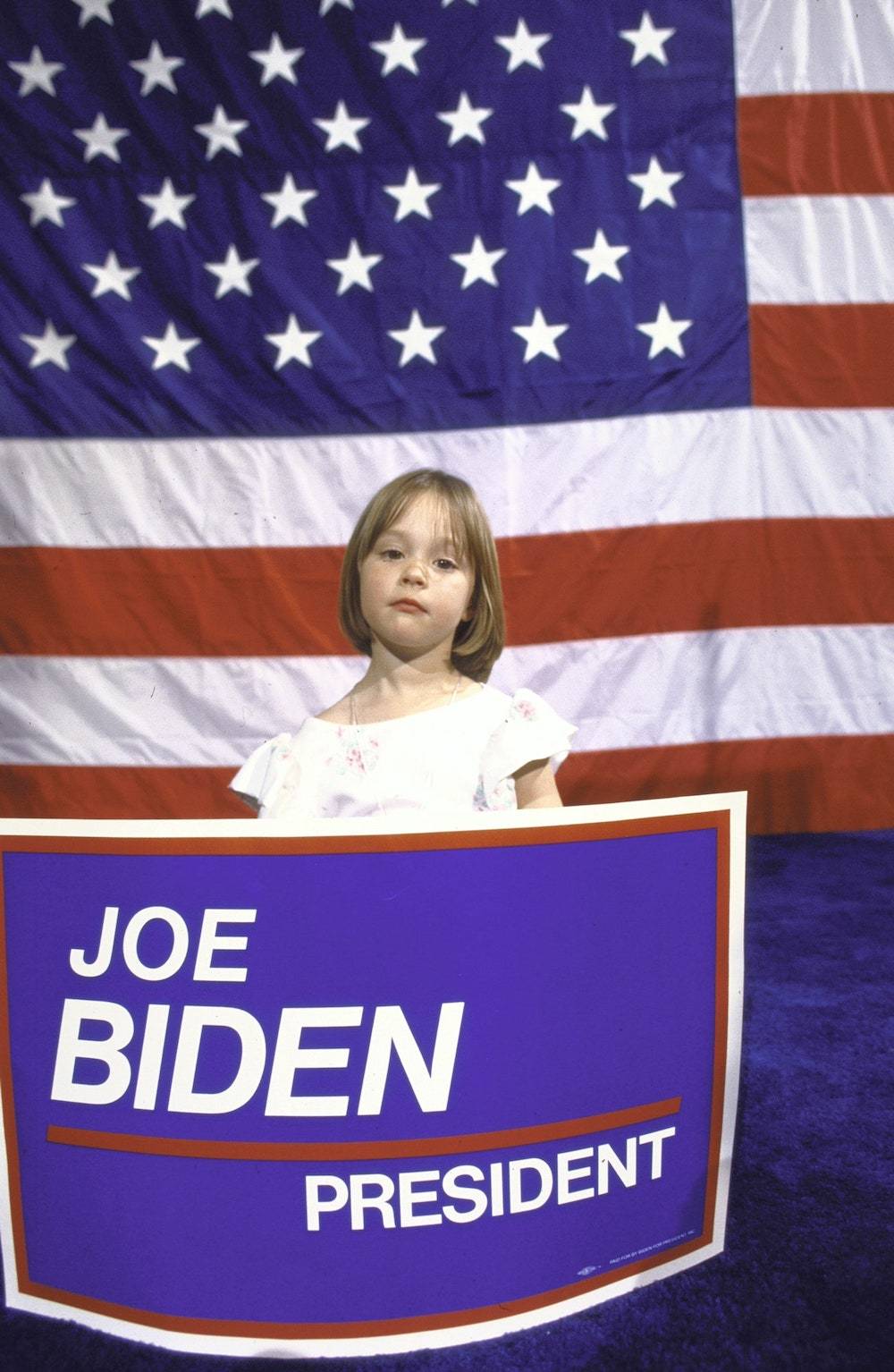 Córka Bidenów Ashley w 1987 roku, Fot. Getty Images