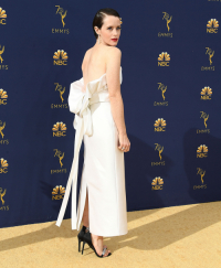 Claire Foy w sunk Calvin Klein By Appointment, Fot. Getty Images
