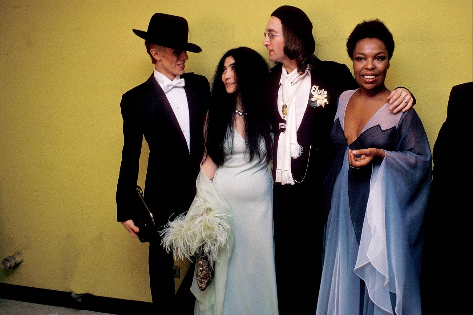 David Bowie, Yoko Ono, John Lennon i Roberta Flack, 1975