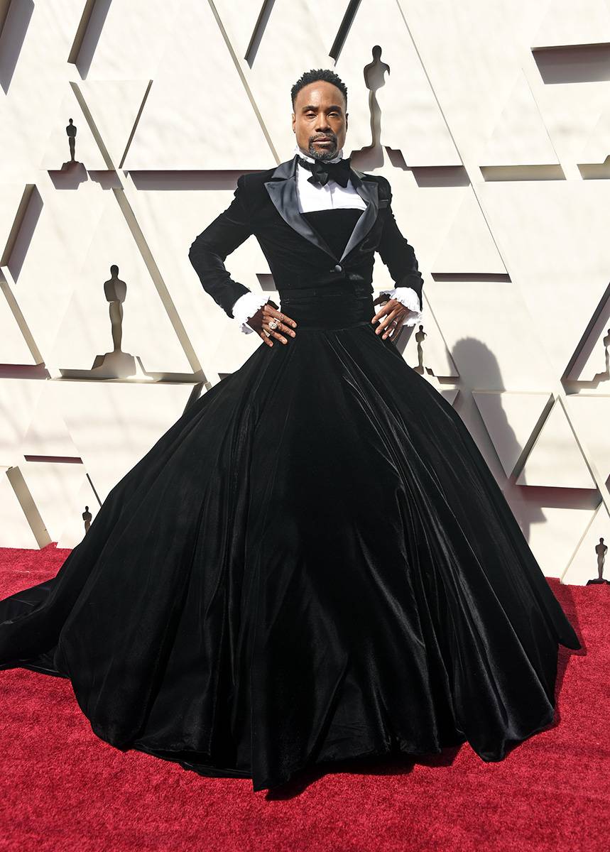 Billy Porter w kreacji Christiana Siriano w 2019 roku