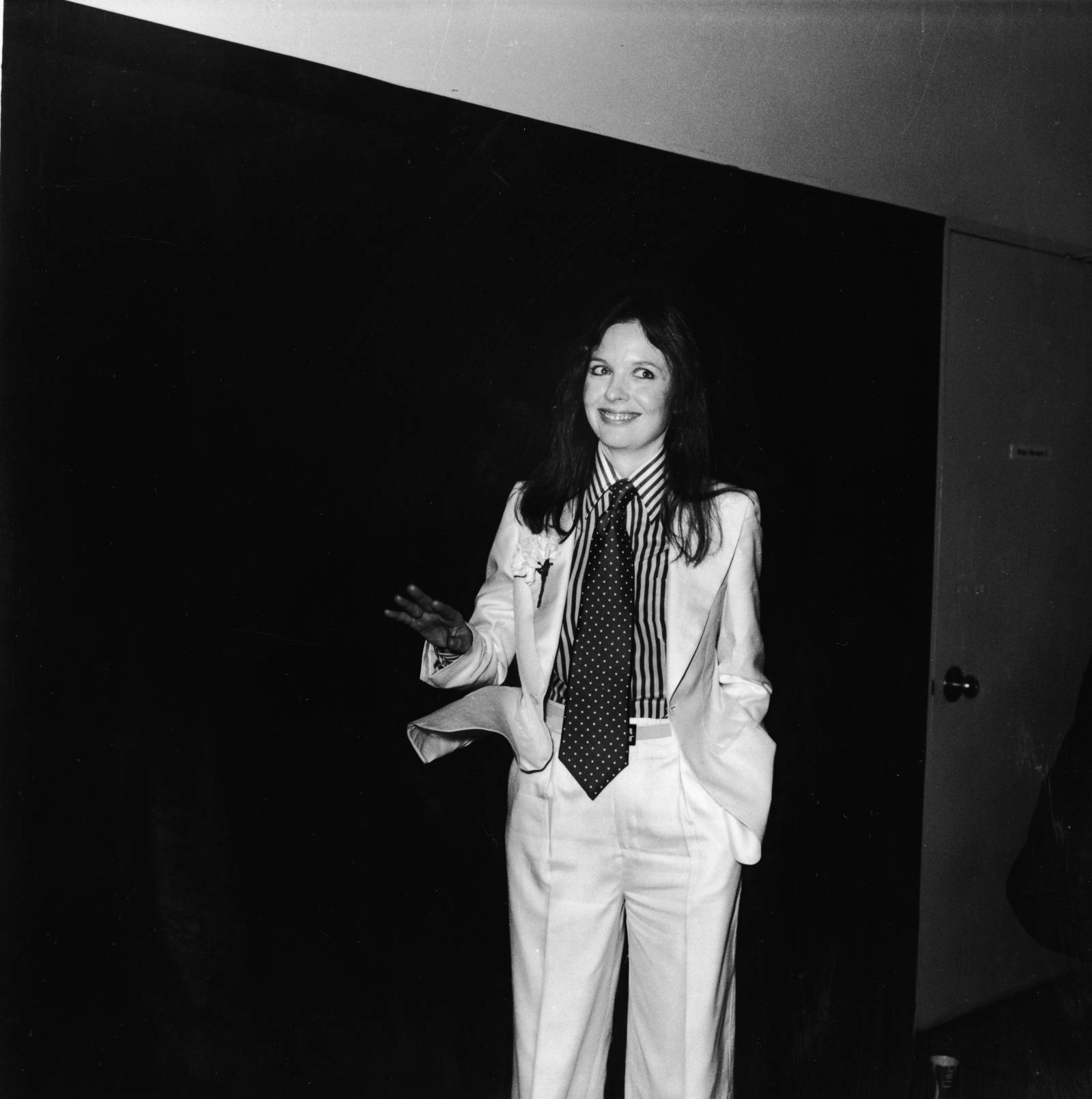 Diane Keaton w garniturze Richarda Tylera w 1976 roku