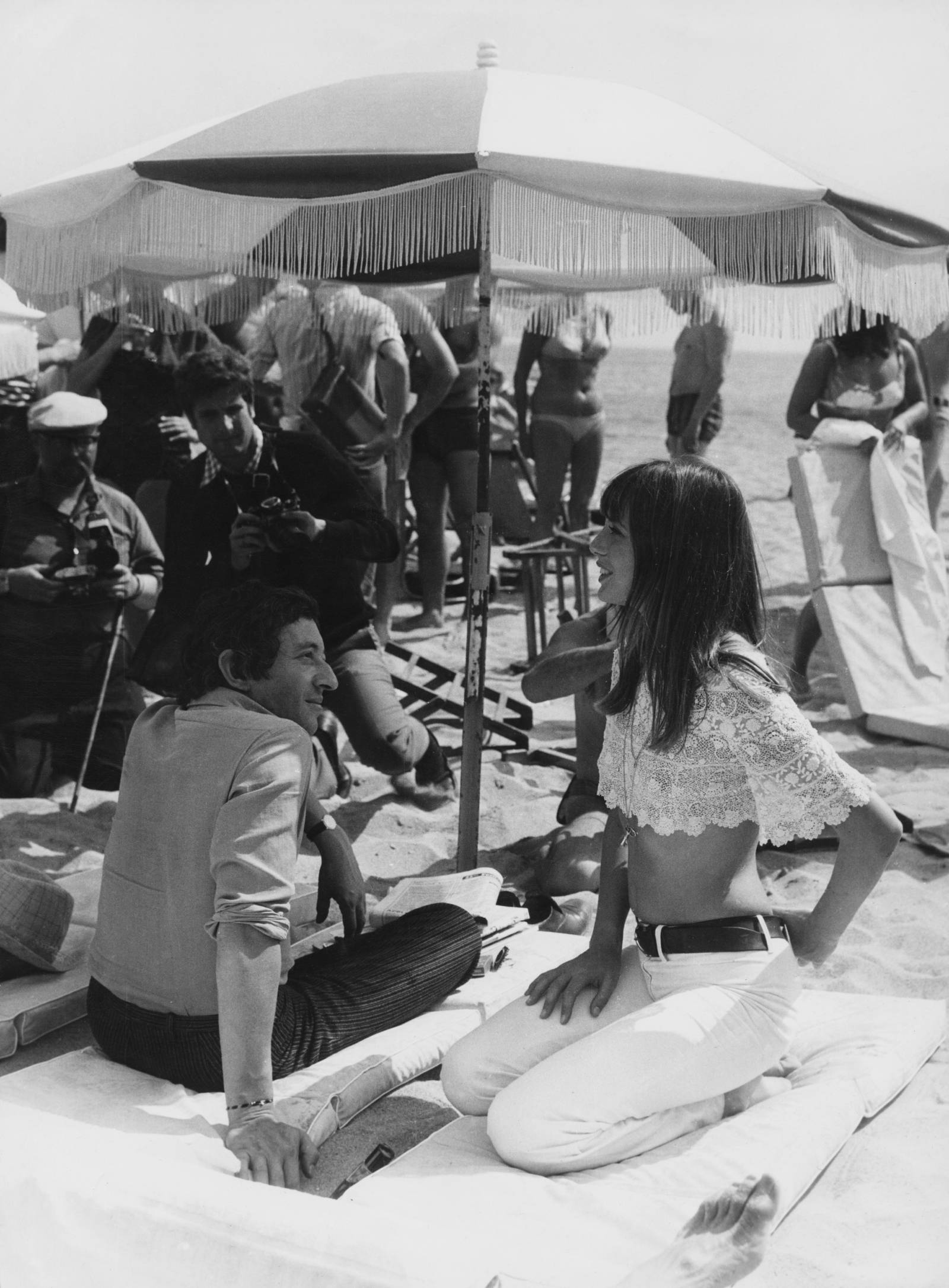 Jane Birkin w Cannes, 1969 rok, Fot. Keystone/Hulton Archive/Getty Images
