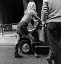 Brigitte Bardot na planie filmu w Londynie, 1966 rok, Fot.  Michael Webb/Getty Images