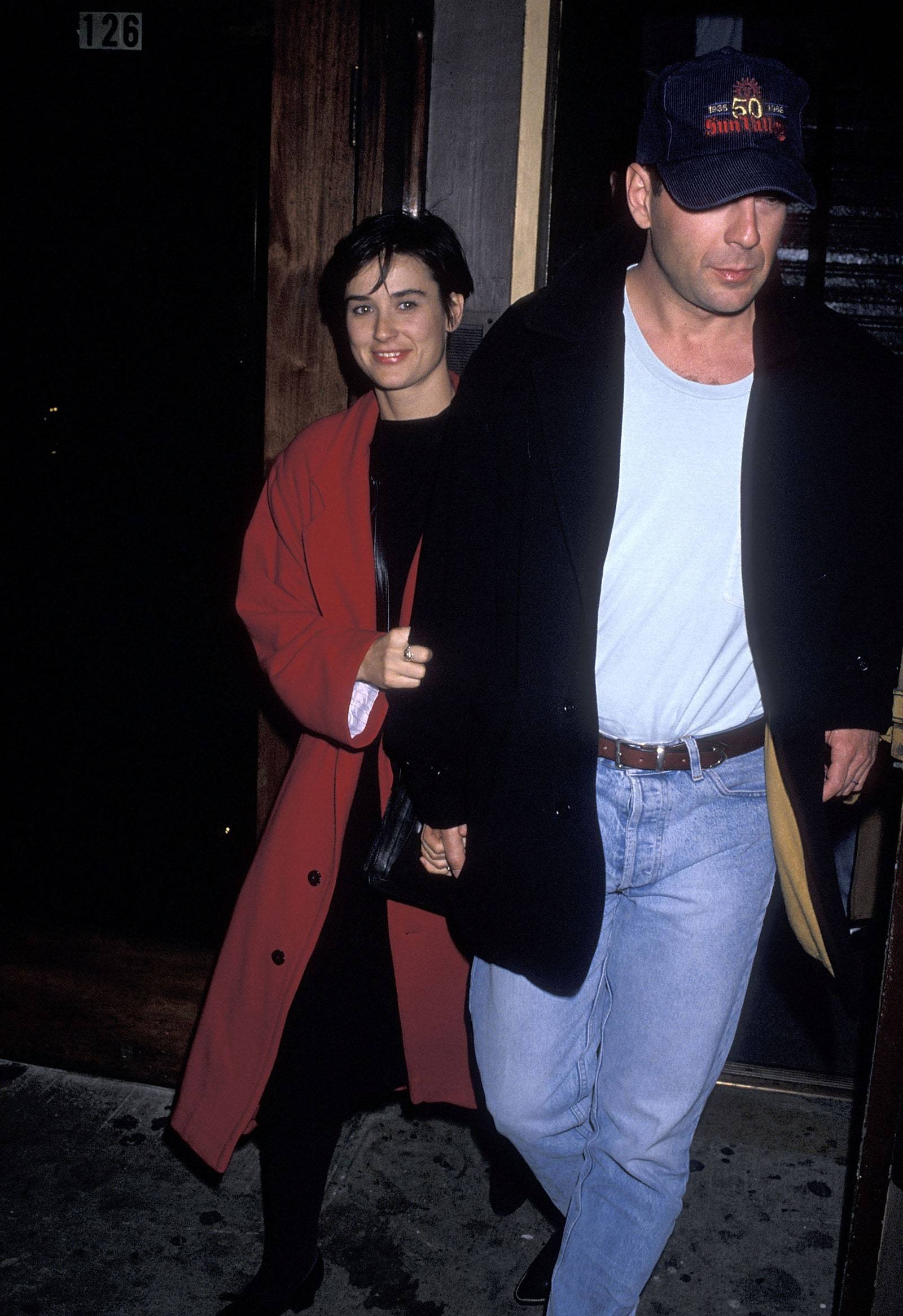 Demi Moore i Bruce Willis w Orpheum Theatre w Nowym Jorku 10 lutego 1990 r.