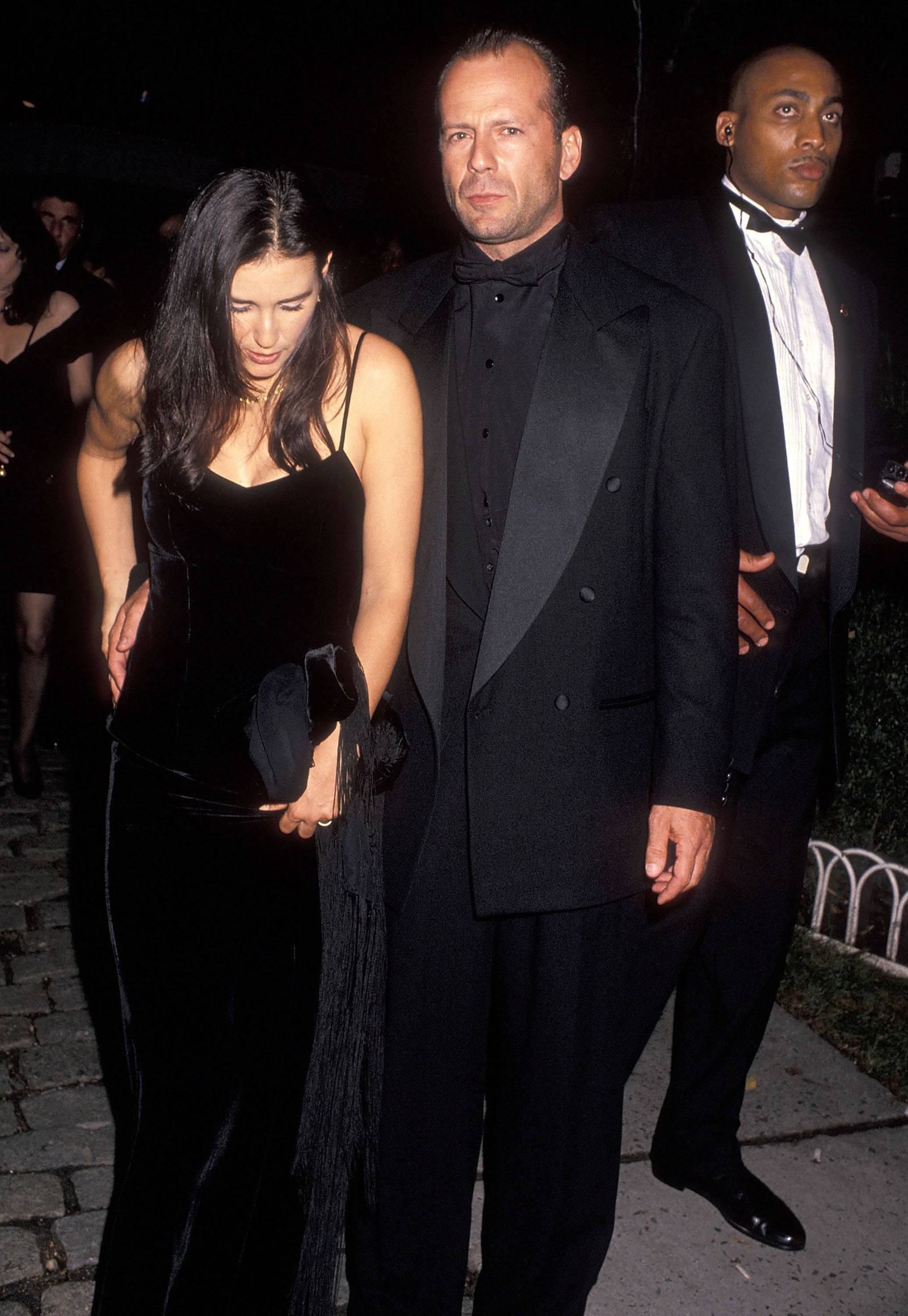 Demi Moore i Bruce Willis w restauracji Tavern on the Green w Nowym Jorku 23 września 1994 r.