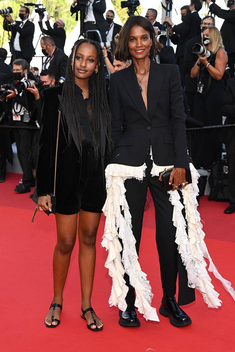 Liya Kebede z córką Raee Kebede