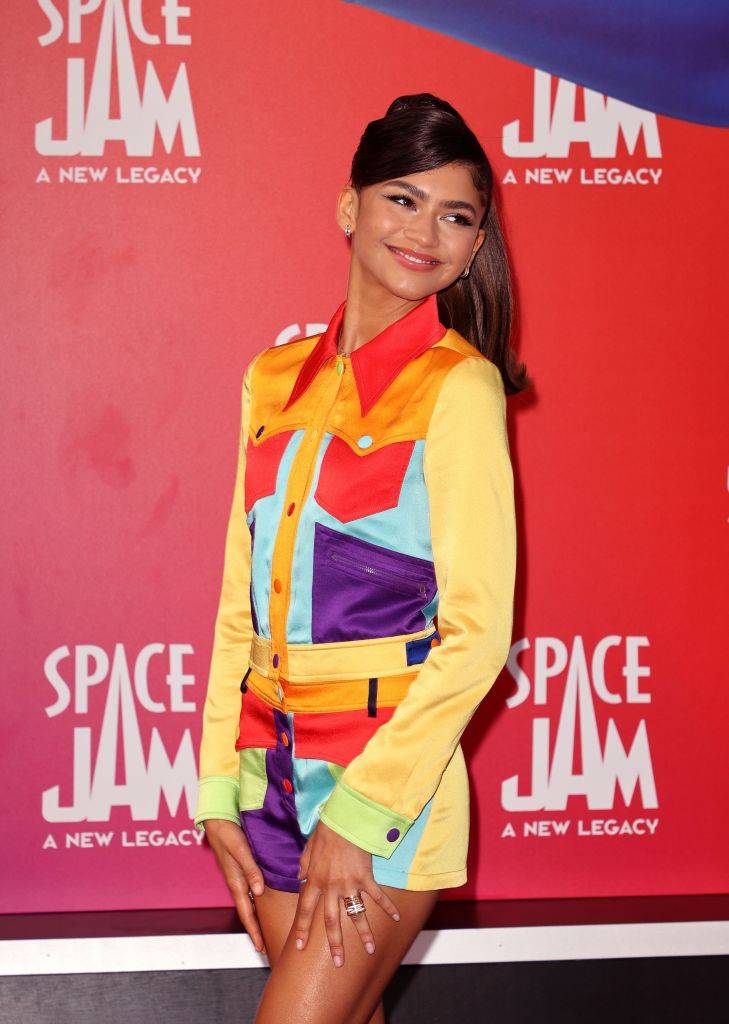 Zendaya na premierze filmu „Kosmiczny mecz: Nowa era” w Los Angeles, 2021 r. 