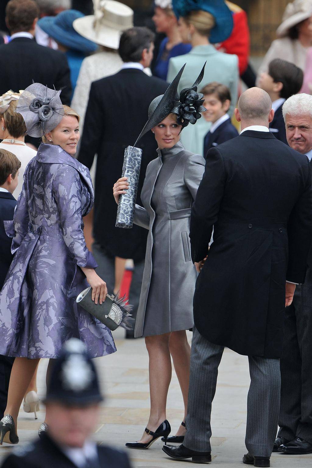 Zara Phillips i Mike Tindall na ślubie Kate Middleton i księcia Williama w opactwie Westminster, 29 kwietnia 2011 roku.