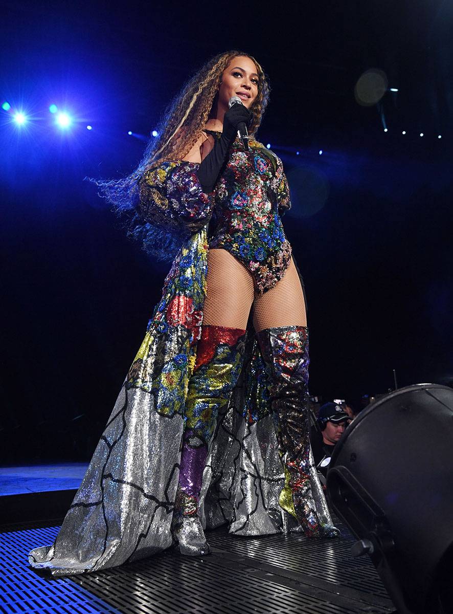 Beyoncé podczas koncertu Global Citizen, 2018 rok