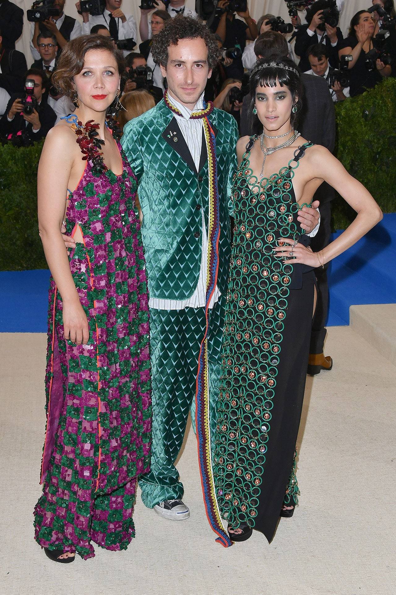 2017: Maggie Gyllenhaal, Francesco Risso i Sofia Boutella, Fot. Getty Images