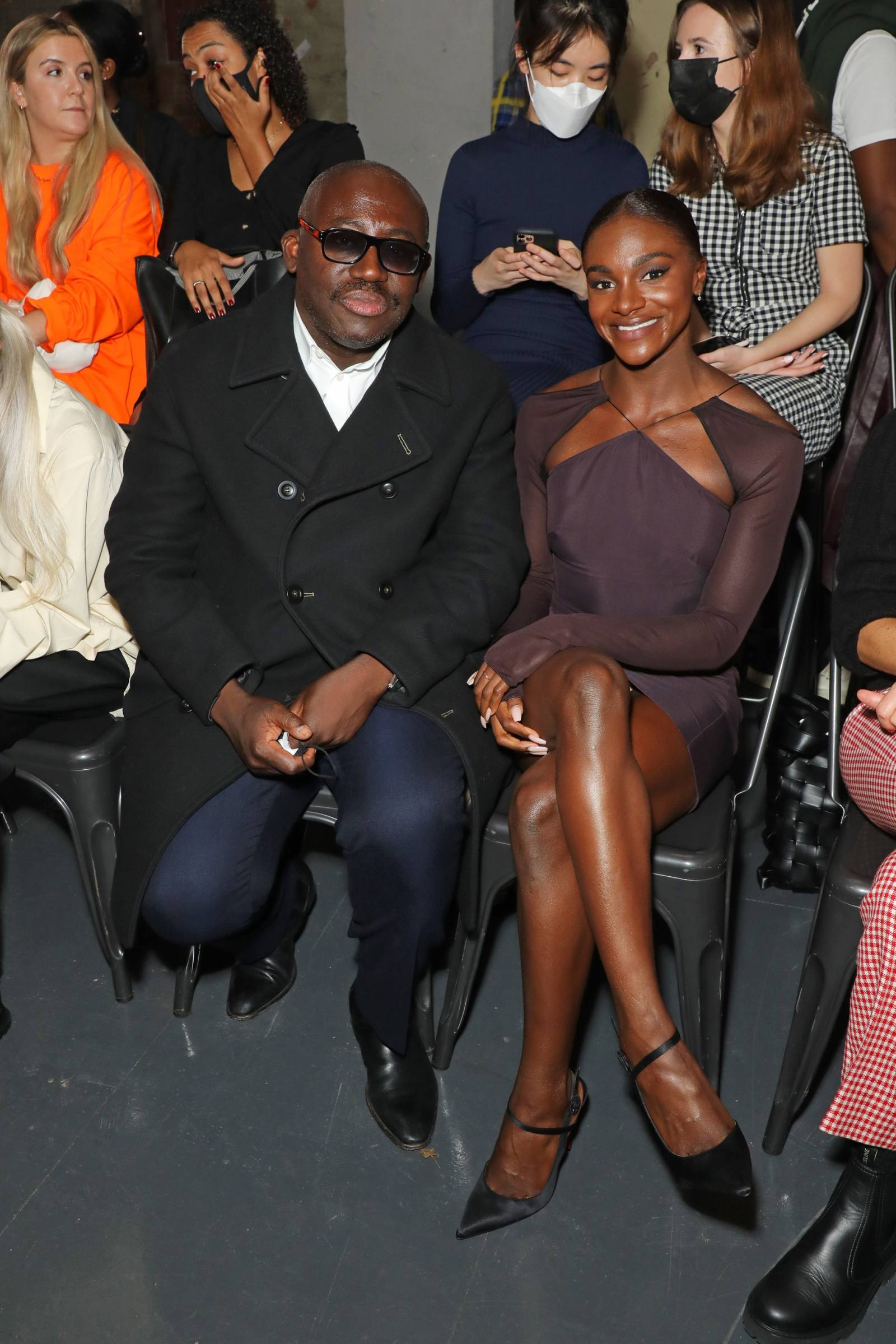 Edward Enninful i Dina Asher-Smith  