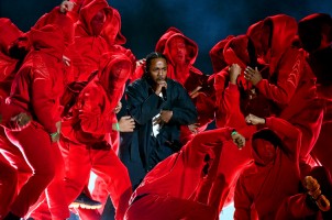 Kendrick Lamar podczas rozdania nagród Grammy, Fot. Getty Images