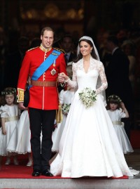 Książna Kate w dniu ślubu w sukni Alexandra McQueena, Fot. Getty Images