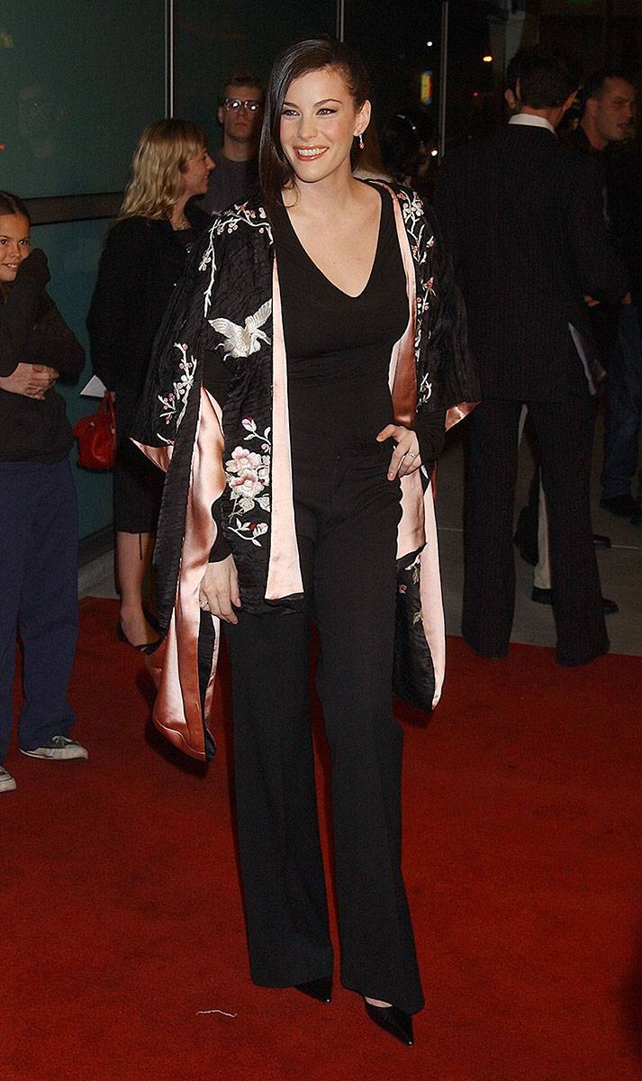 Liv Tyler na premierze filmu „Władca Pierścieni: Dwie Wieże”, 2002 rok