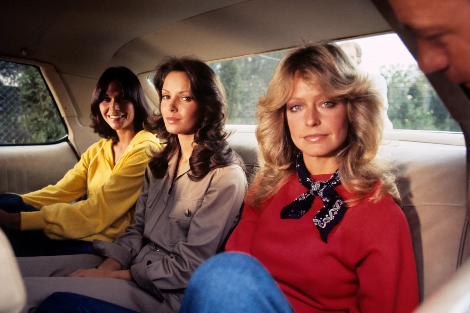 Kate Jackson, Jaclyn Smith i Farrah Fawcett z „Aniołków Charlie-go” w 1976 roku