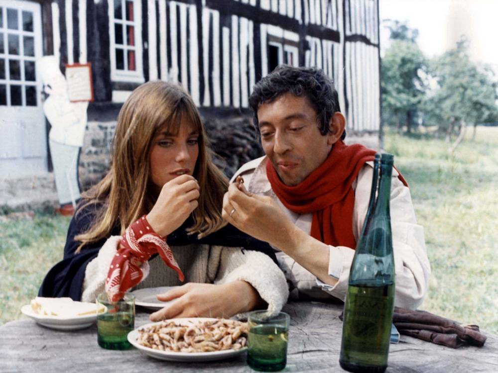 Jane Birkin i Serge Gainsbourg  w 1974 roku