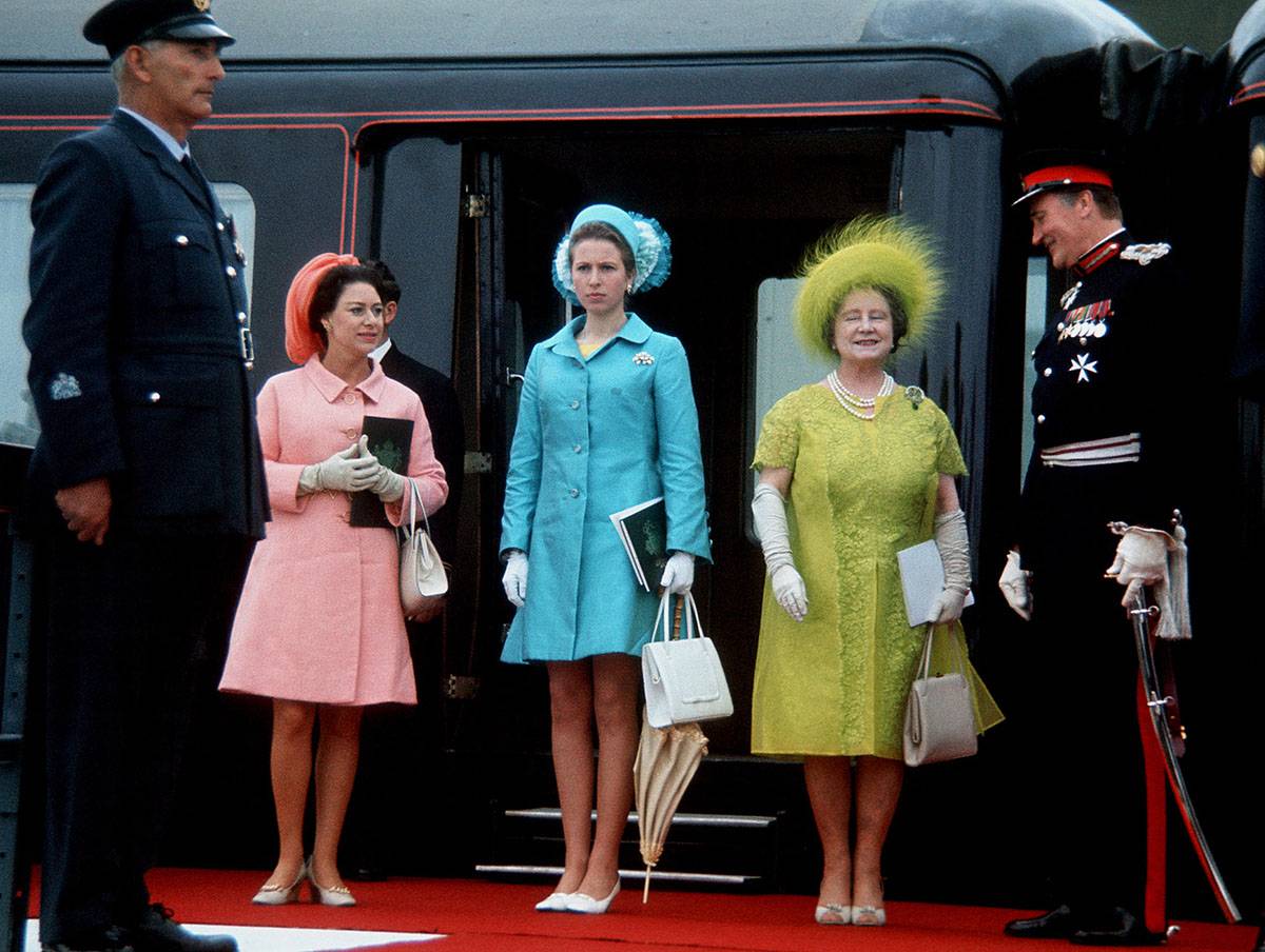 Księżniczka Małgorzata, Księżniczka Anna i Królowa Elżbieta w Walii w 1969 roku