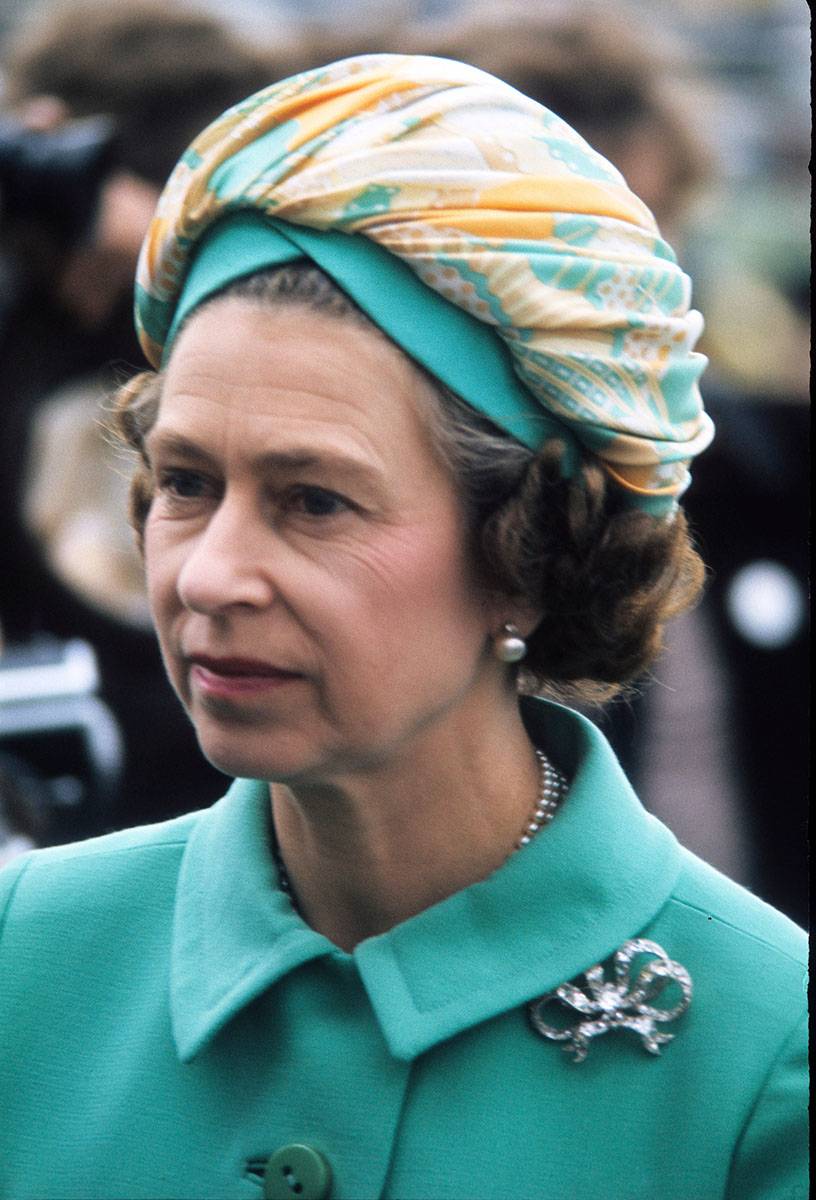Królowa Elżbieta w Epsom, ok. 1970 rok