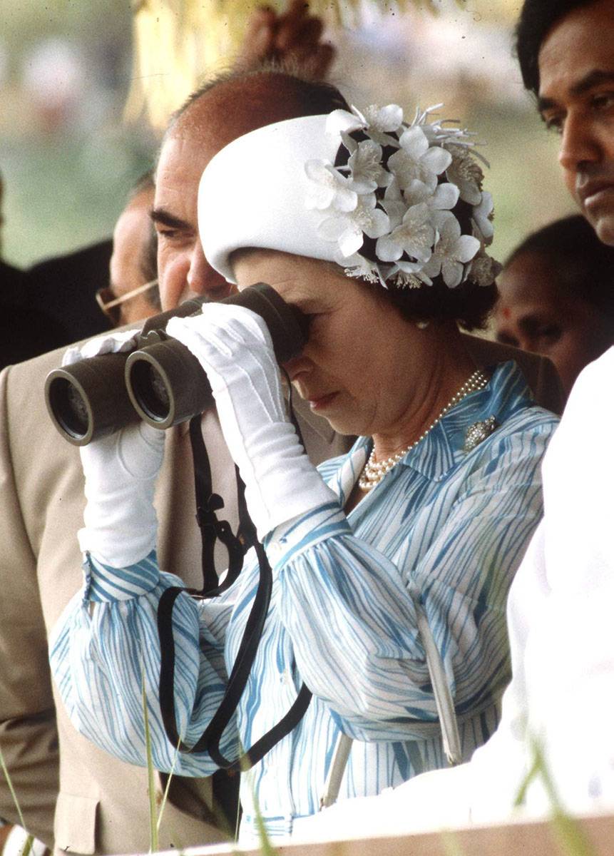 Królowa Elżbieta na Sri Lance w 1981 roku