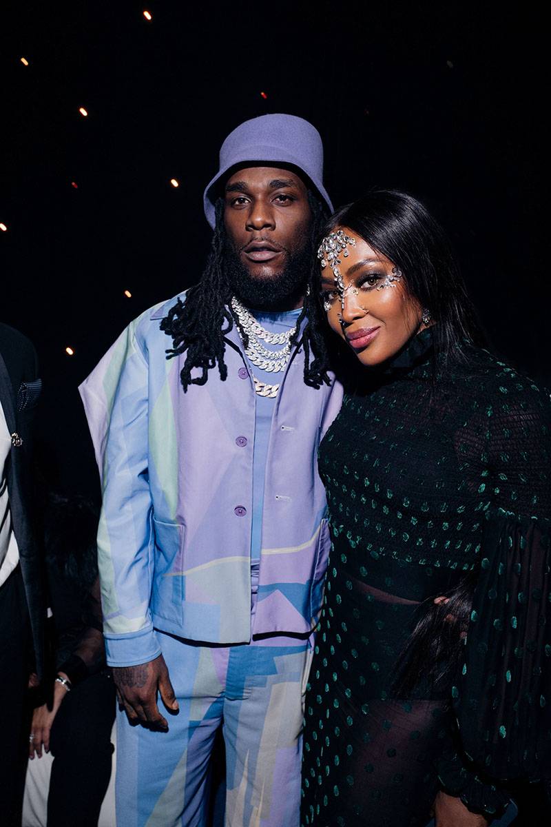 Burna Boy, Naomi Campbell.