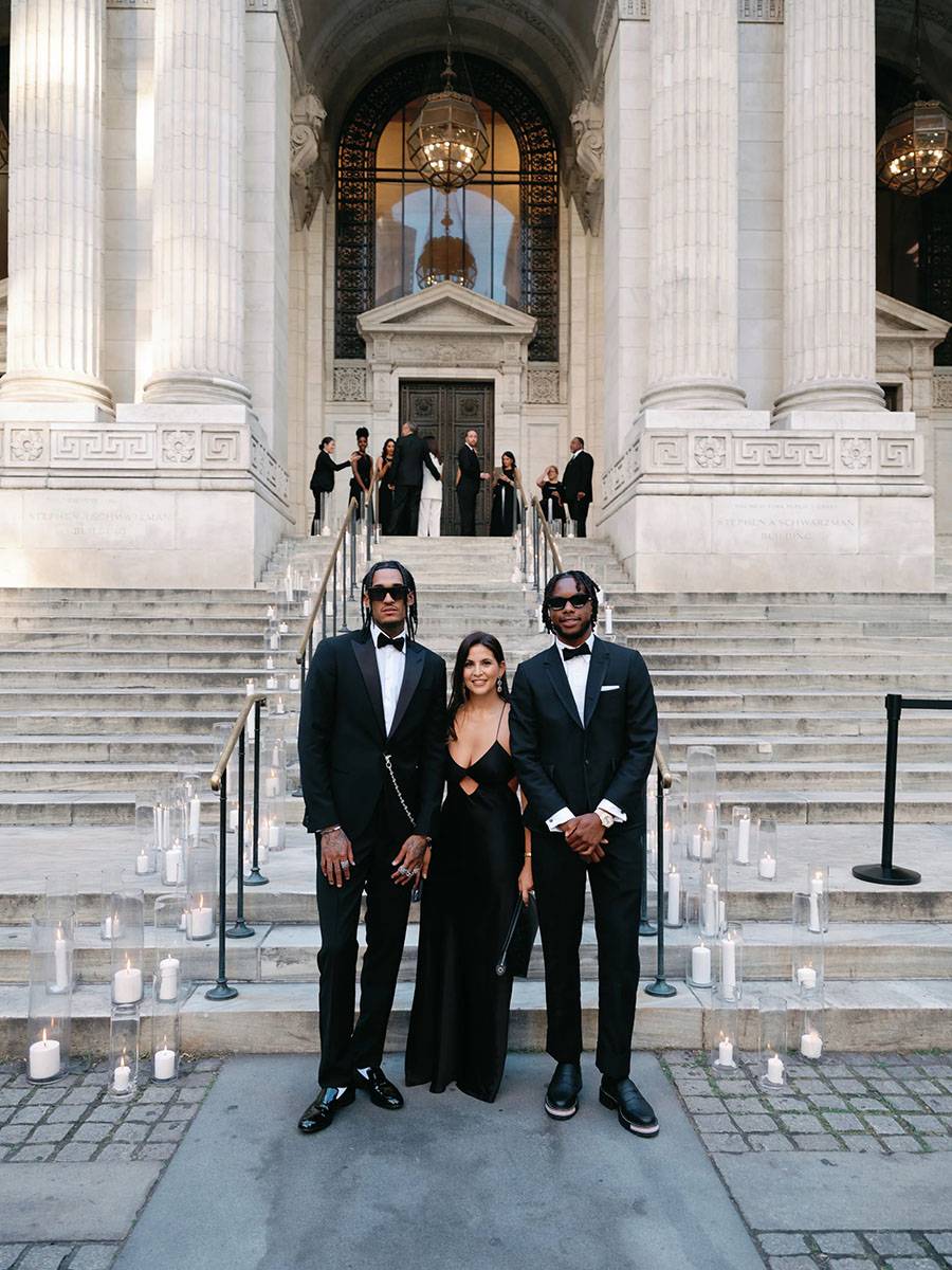 Jordan Clarkson, Fara Leff i Darius Garland.