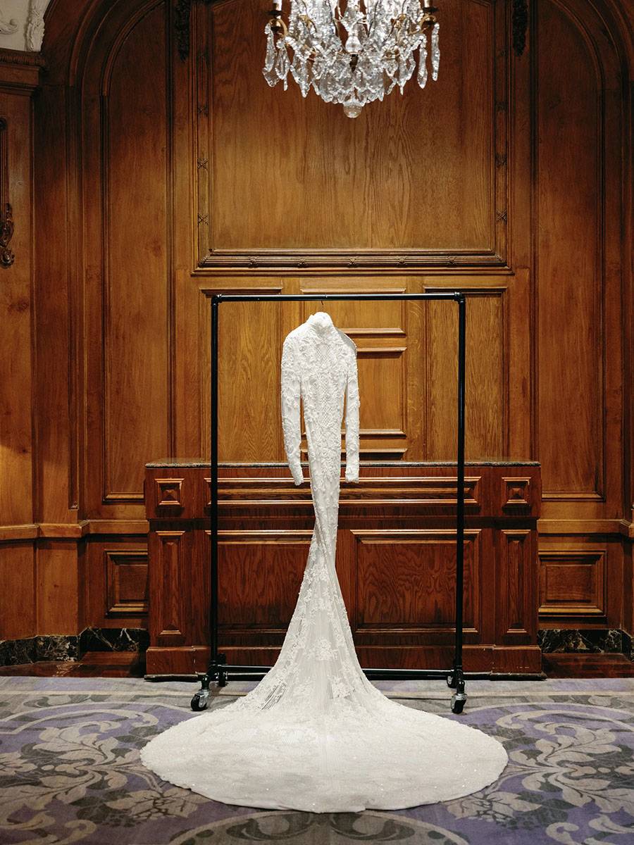 Zespół Ralph Lauren uszył suknię inspirowaną suknią ślubną Grace Kelly. 