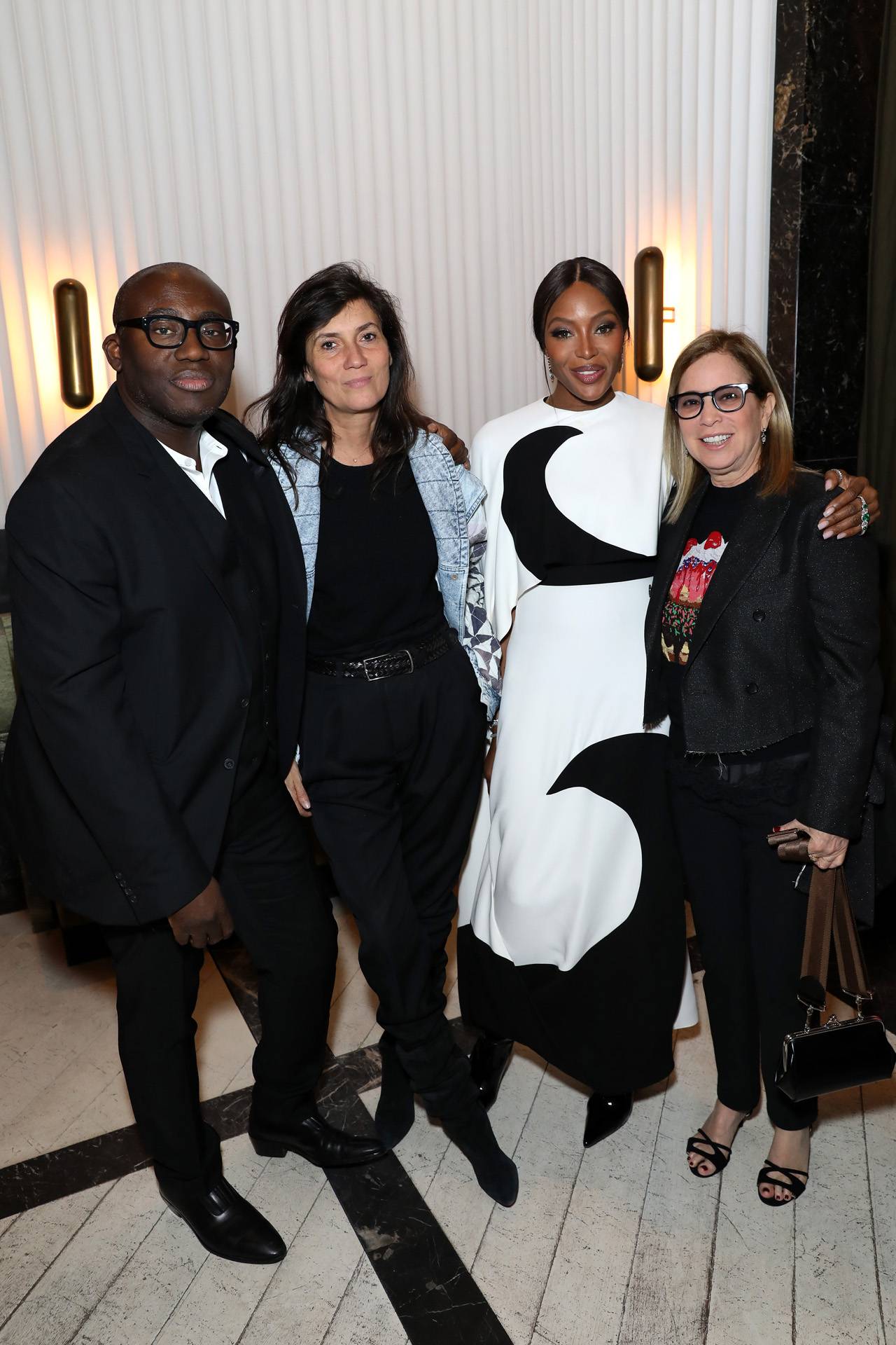 Edward Enninful, Emmanuelle Alt, Naomi Campbell i Ronnie Cooke Newhouse, fot. Darren Gerrish