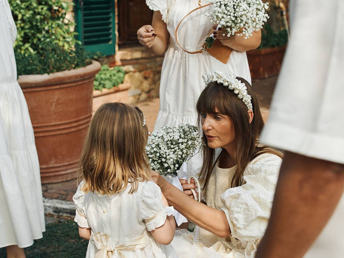 Dla pary młodej wyjątkowe znaczenie miała obecność ich córek, Josephine i Clemence. 